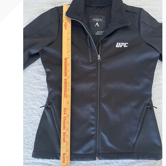 Antigua UFC Jacket Lightweight Cold Weather Water Resistant Black Women's‎ Small - Picture 5 of 8